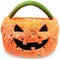 Plush Jack-O-Lantern Trick or Treat Bag for Halloween (10 x 8.75 Inches)
